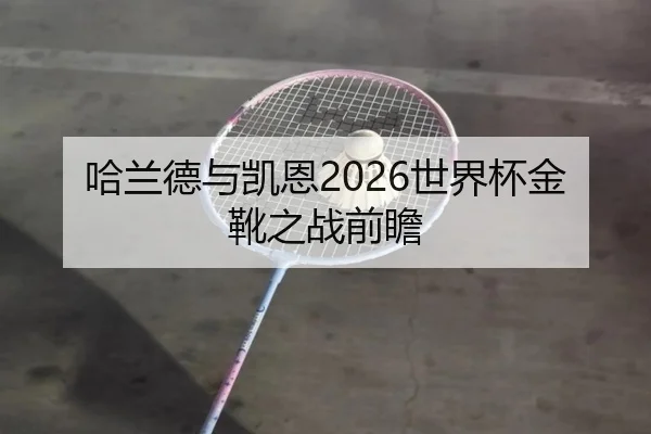 哈兰德与凯恩2026世界杯金靴之战前瞻
